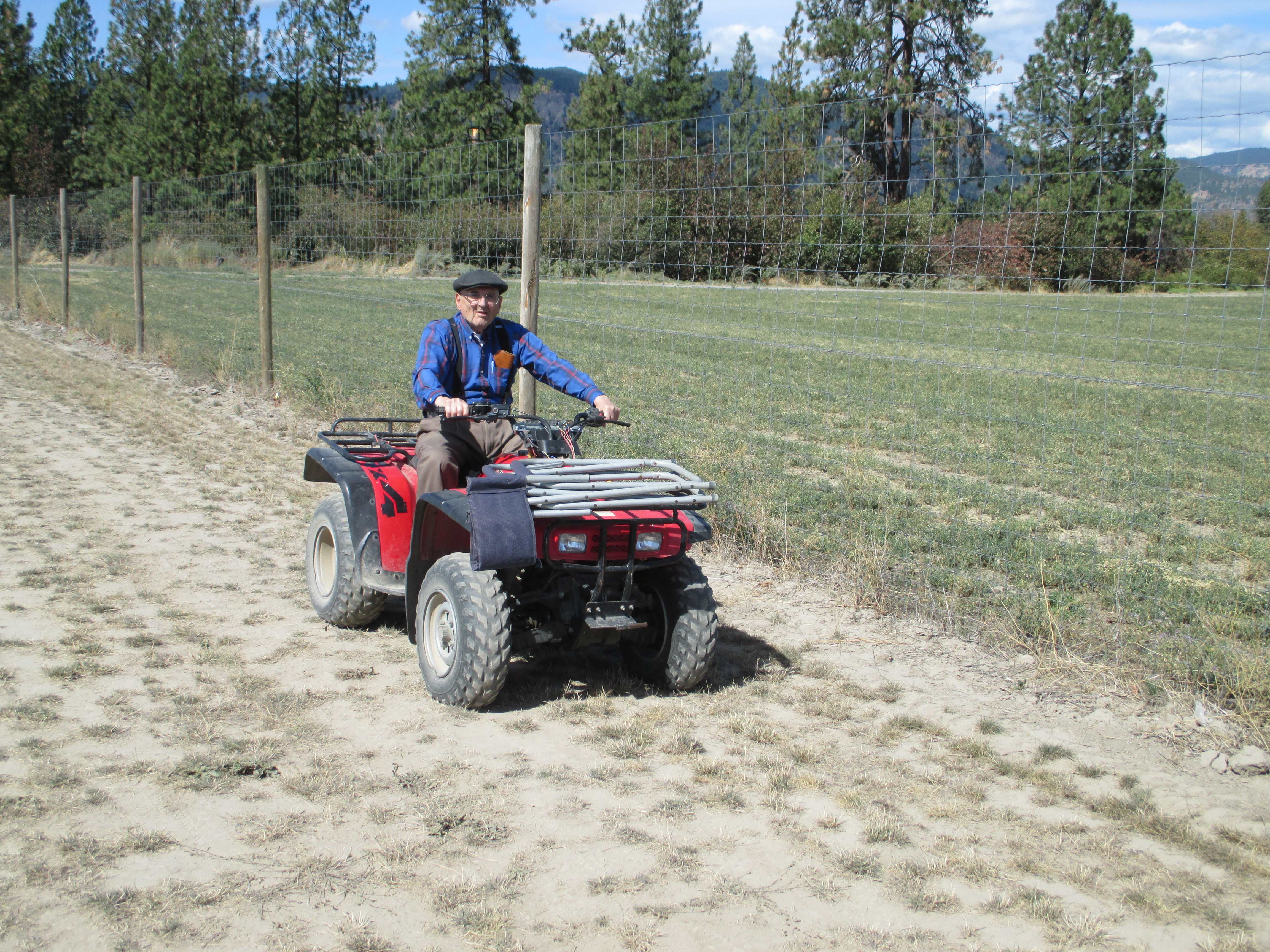 Dad on an ATV